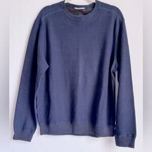 TOMMY BAHAMA Crewneck Navy Sweater XL‎ 100 % cotton lightweight coastal closet